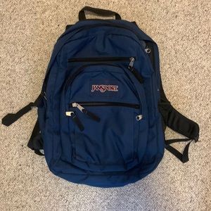 Navy Jansport Backpack